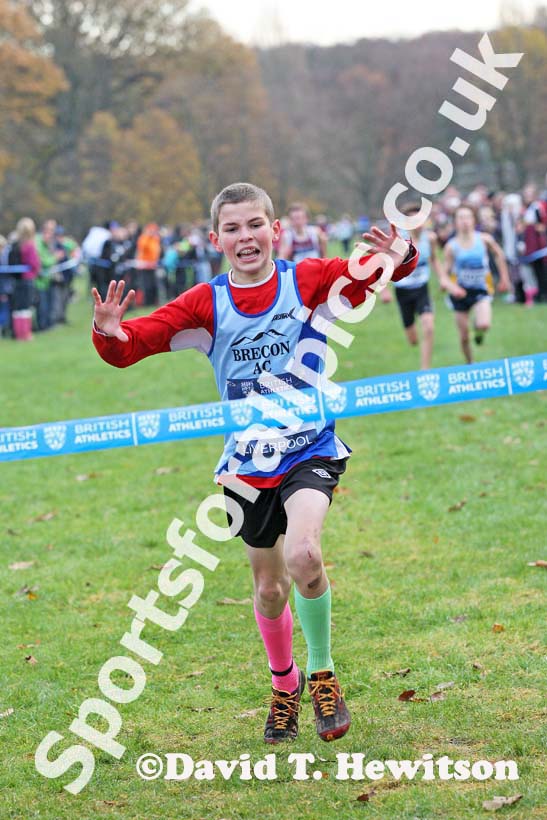 Under-13 boys winner Liverpool Cross Challenge. David T. Hewitson/Sports for All Pics